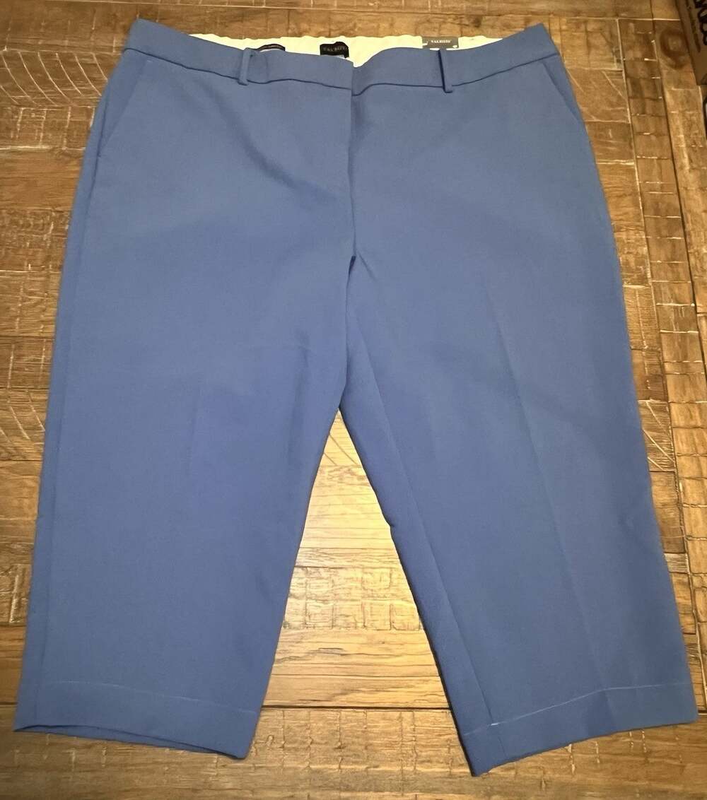 NWT Talbots Hampshire Ankle Pants 22W Straight Leg Trouser Career Workwear